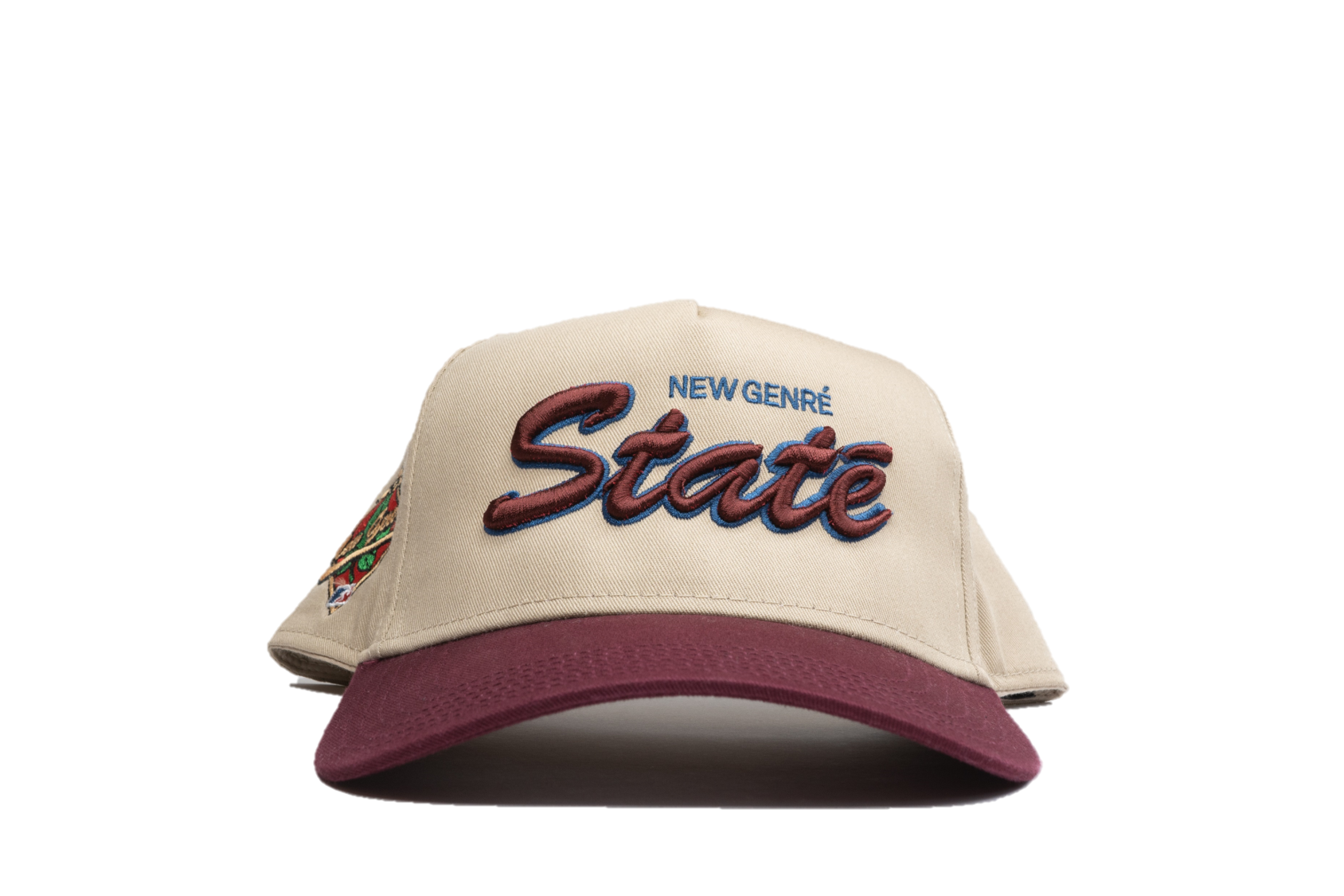 Burgundy Two-Tone Staté Cap — New Genré
